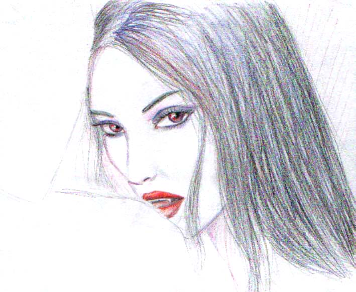 Gothic Vampire Drawing Pic