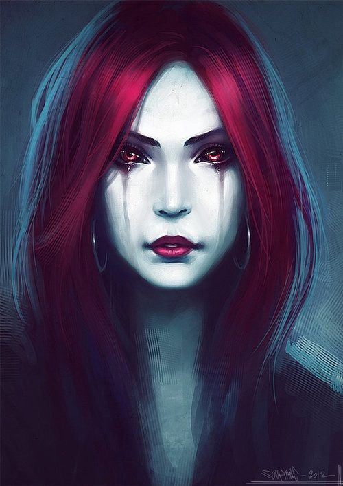 Gothic Vampire Drawing