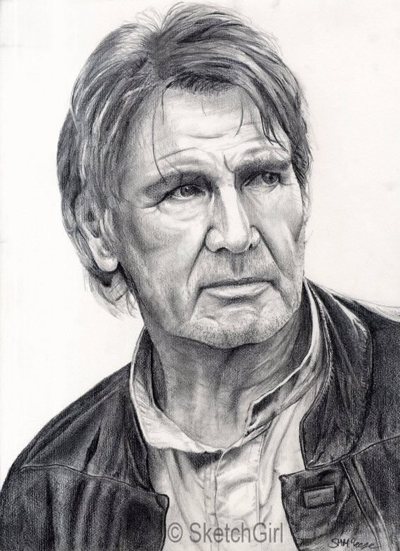 Han Solo Drawing Beautiful Art