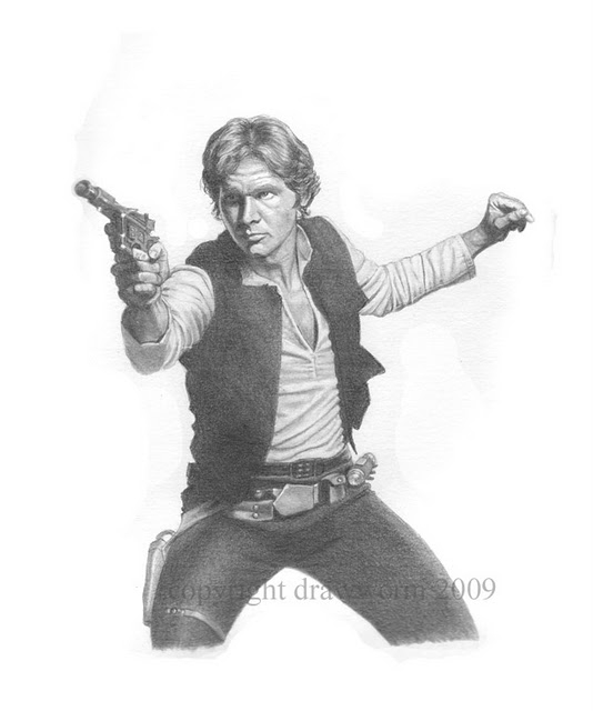 Han Solo Drawing Beautiful Image