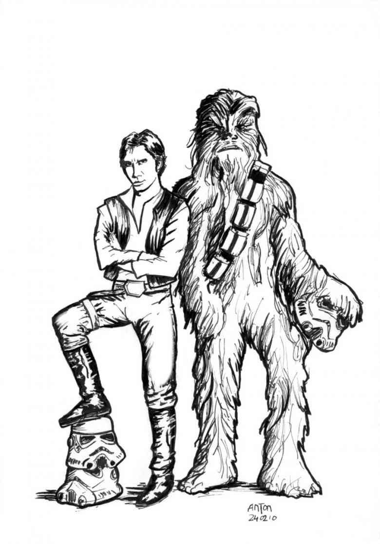 Han Solo Drawing Image