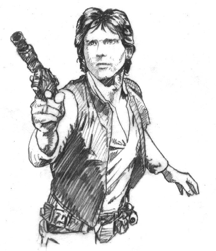 Han Solo Drawing Pic