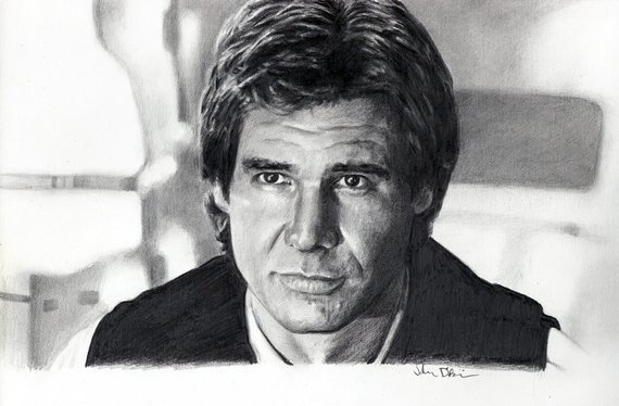 Han Solo Drawing Pictures