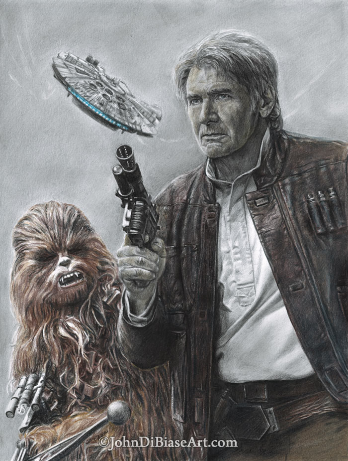 Han Solo Drawing Realistic