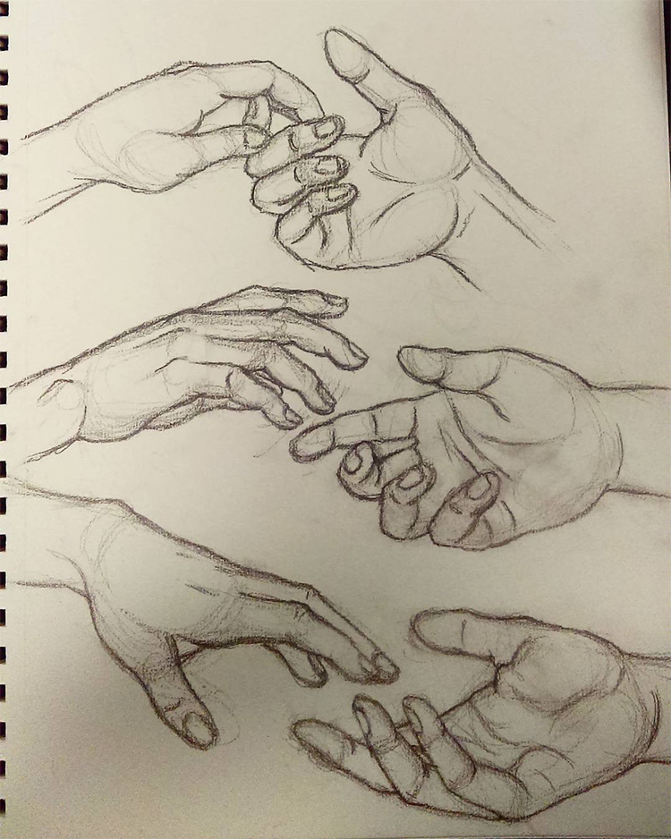 Hands Drawing Photo