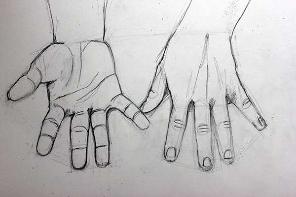 Hands Drawing Picture