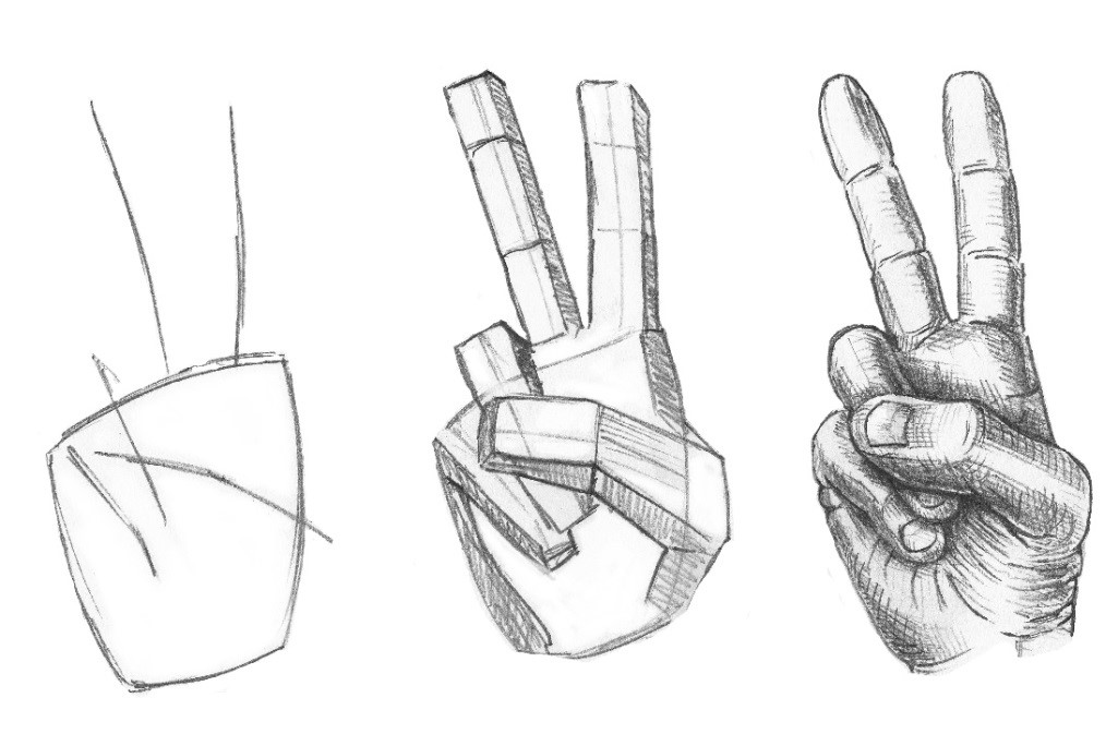 Hands Drawing Sketch