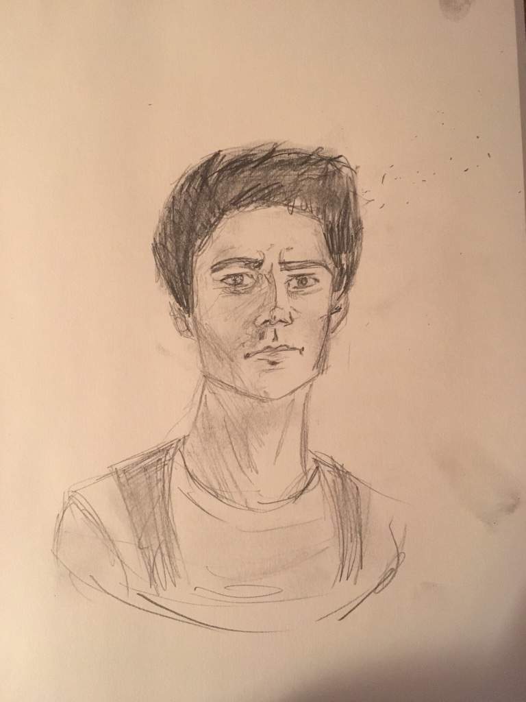 Handsome Dylan O Brien Drawing Image