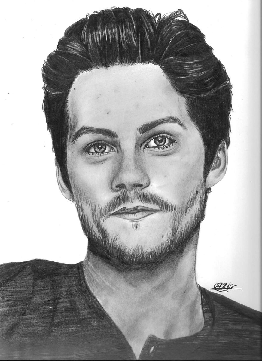Handsome Dylan O Brien Drawing Pic