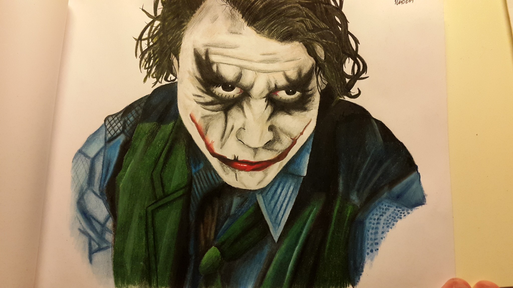 Heath Ledger Joker Drawing Amazing