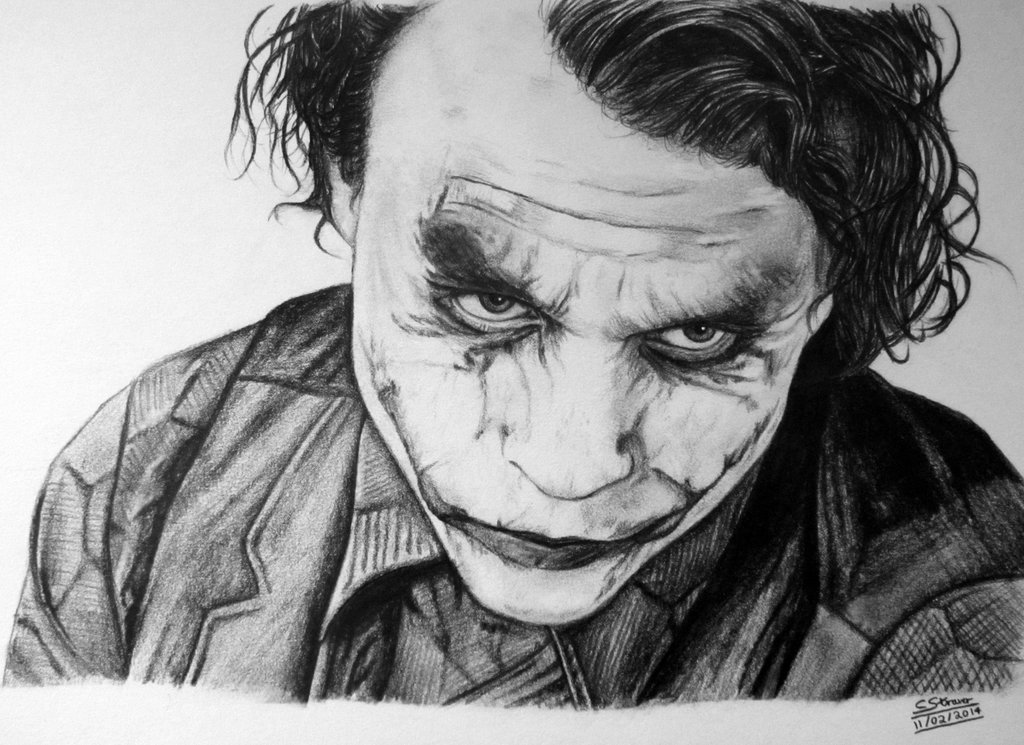 Heath Ledger Joker Drawing Art