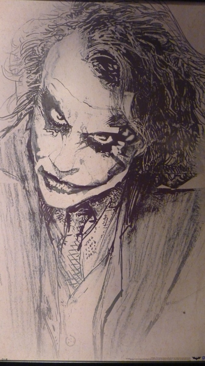 Heath Ledger Joker Drawing Pic