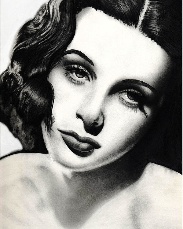 Hedy Lamarr Drawing Amazing
