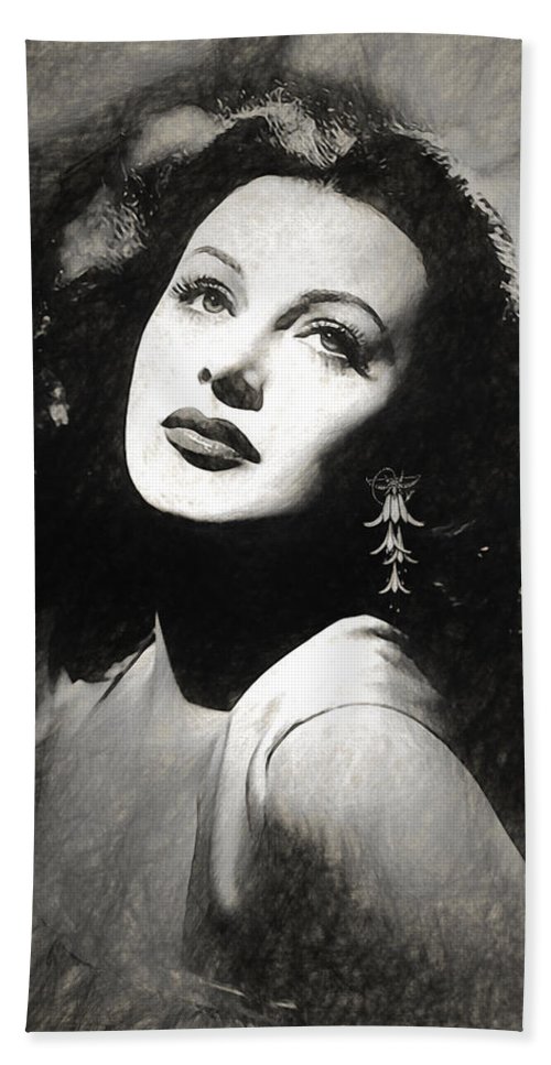 Hedy Lamarr Drawing Beautiful Image