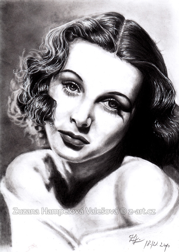 Hedy Lamarr Drawing Pic