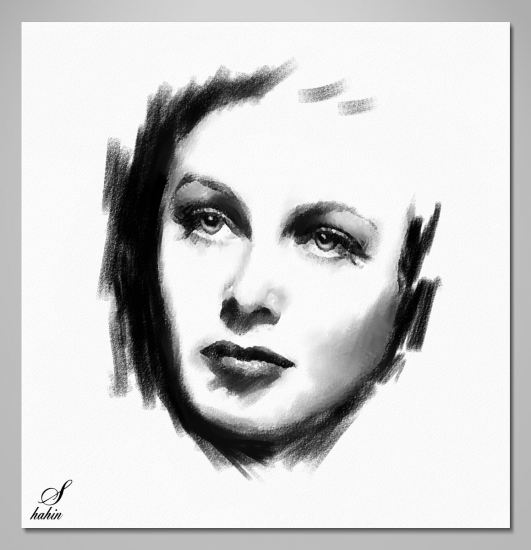 Hedy Lamarr Drawing Sketch