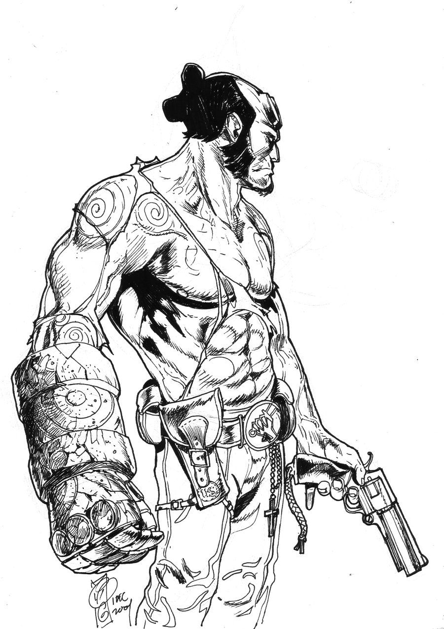 Hellboy Drawing Image