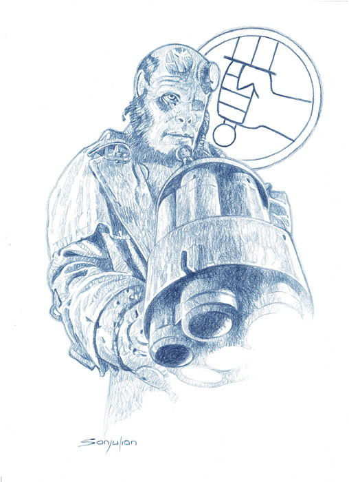 Hellboy Drawing Pic