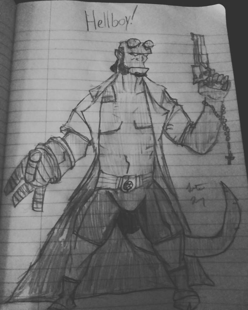 Hellboy Drawing Realistic