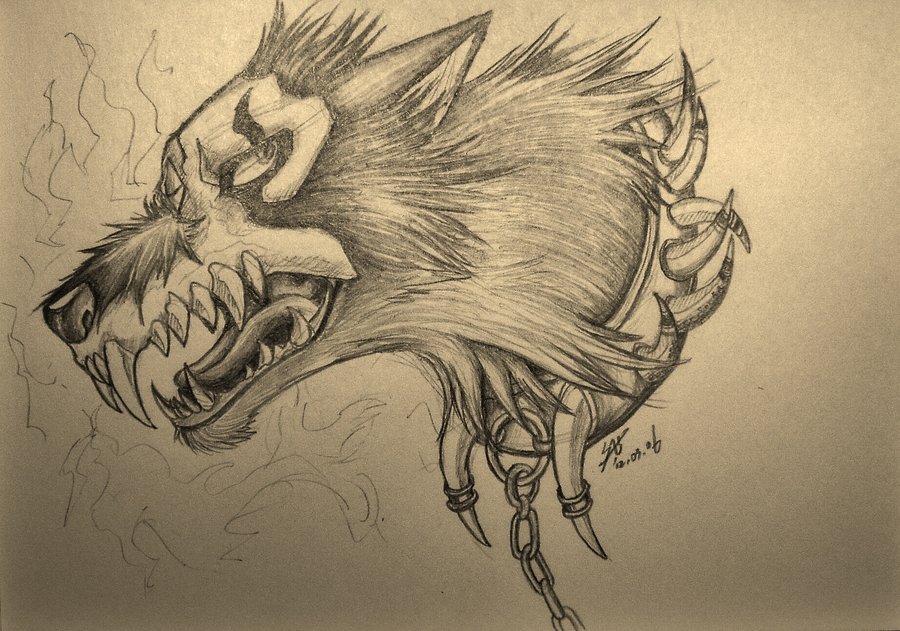 Hellhound Drawing Image