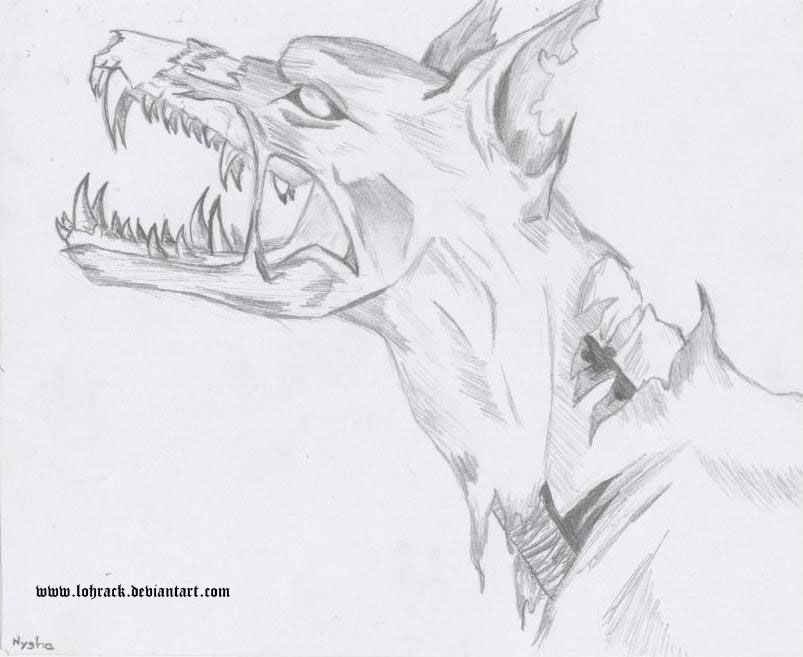 Hellhound Drawing Picture