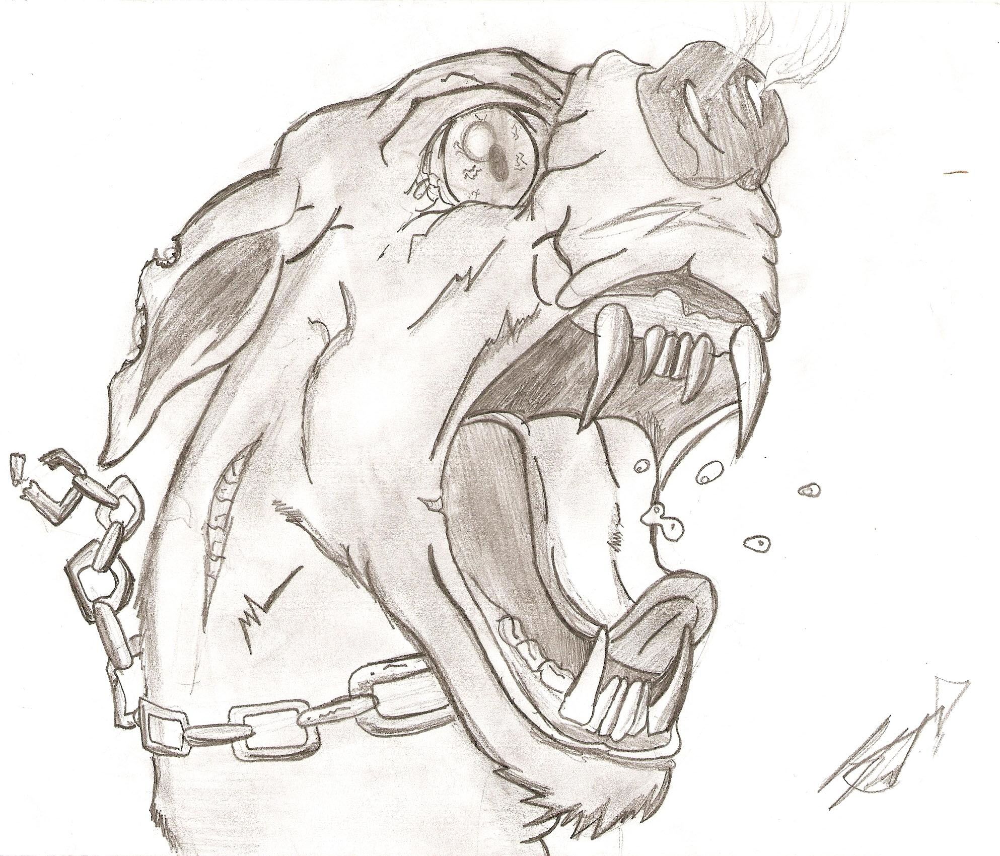 Hellhound Drawing