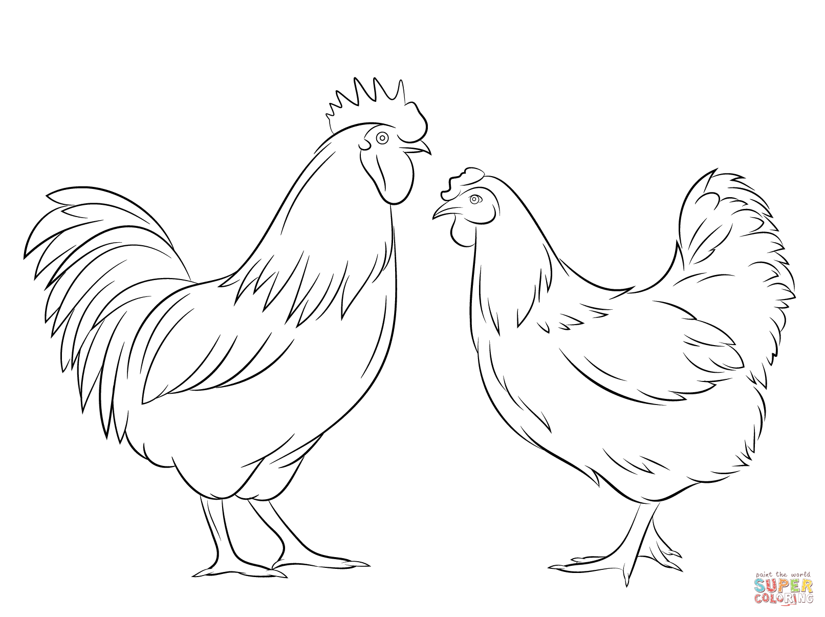 Hen Drawing Image