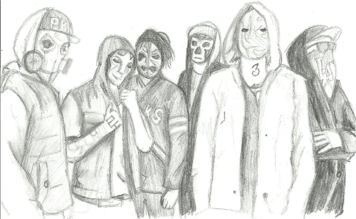 Hollywood Undead Drawing Sketch