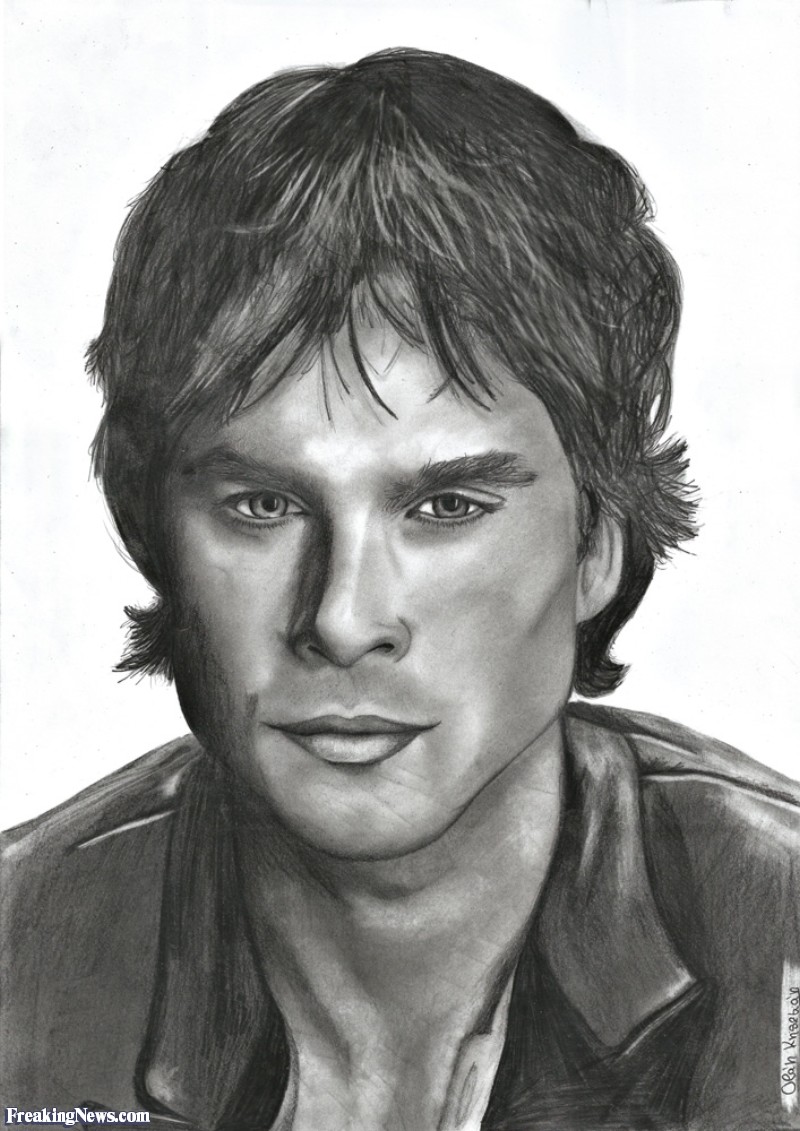 Ian Somerhalder Drawing Sketch