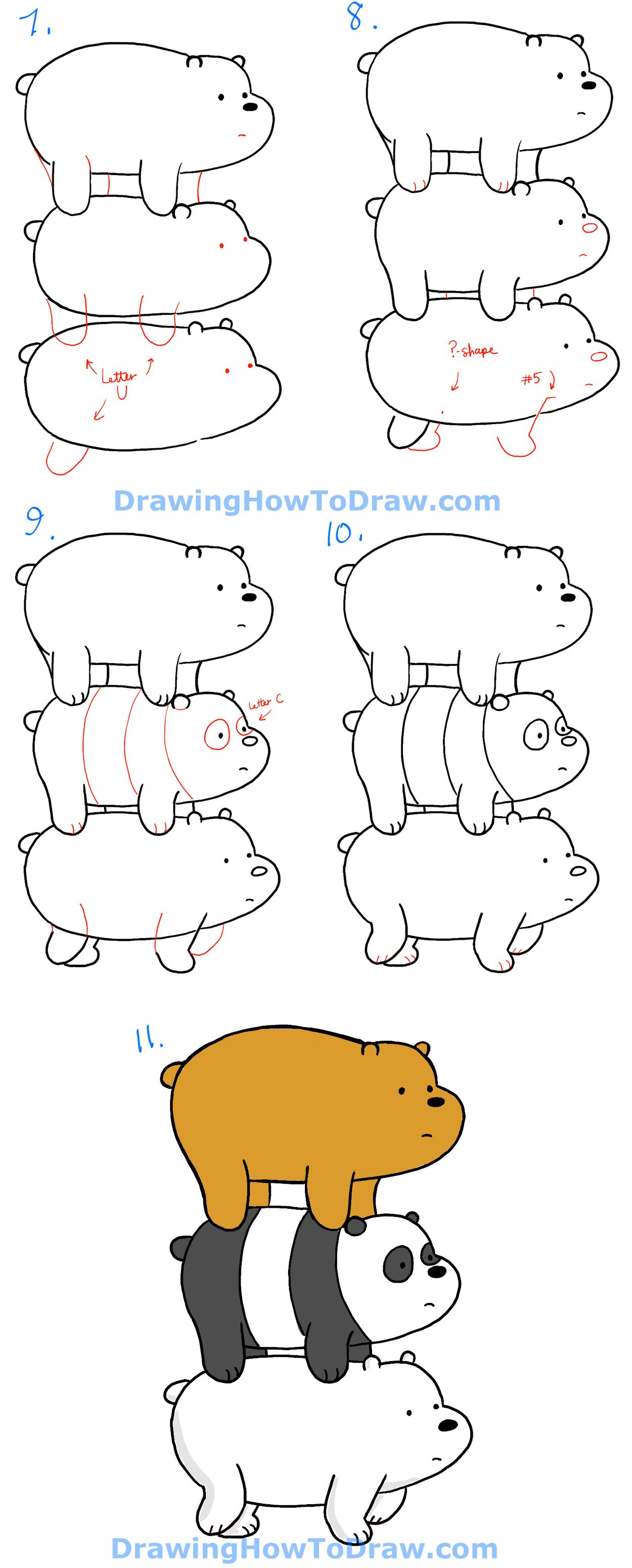 Ice Bear Drawing Image
