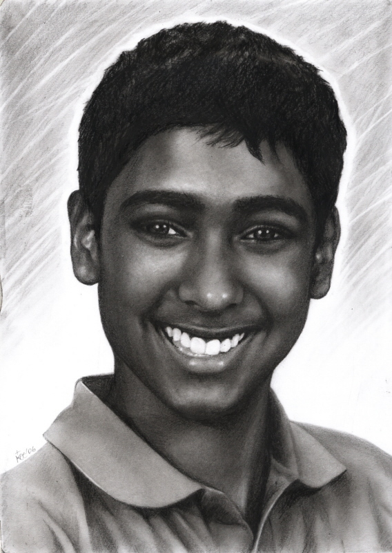 Indian Male Face Drawing Pic