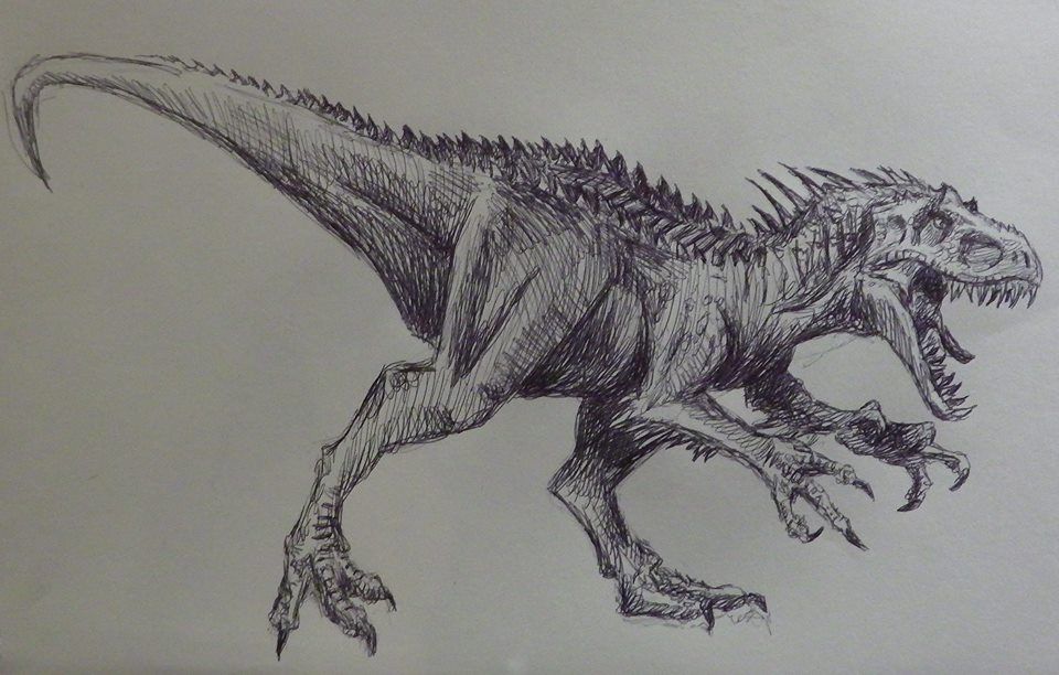 Indominus Rex Drawing Pics