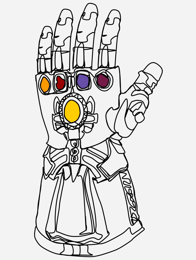 Infinity Gauntlet Drawing Beautiful Image