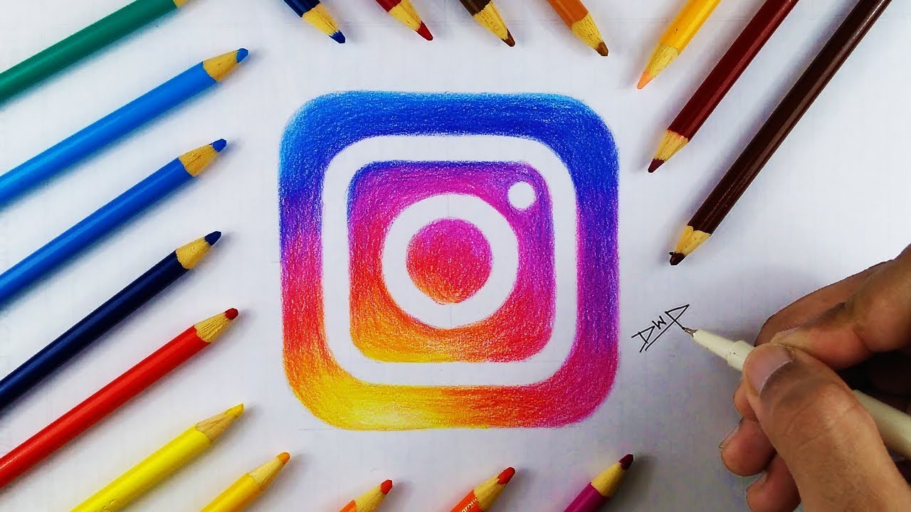 Instagram Logo Drawing Amazing