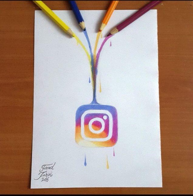 Instagram Logo Drawing Art