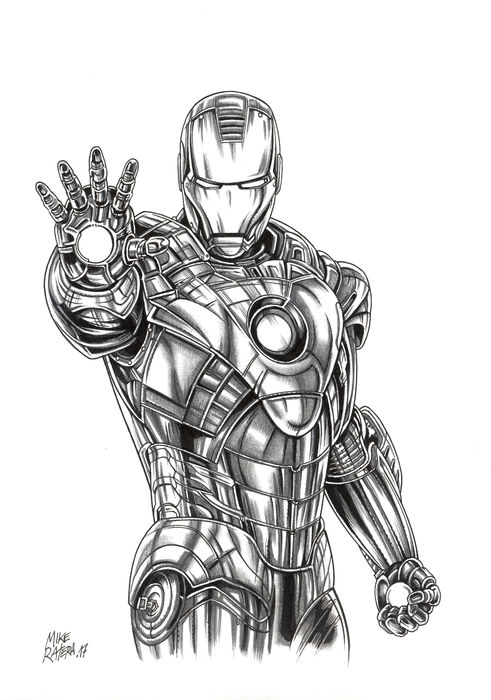 Iron Man Drawing Beautiful Art