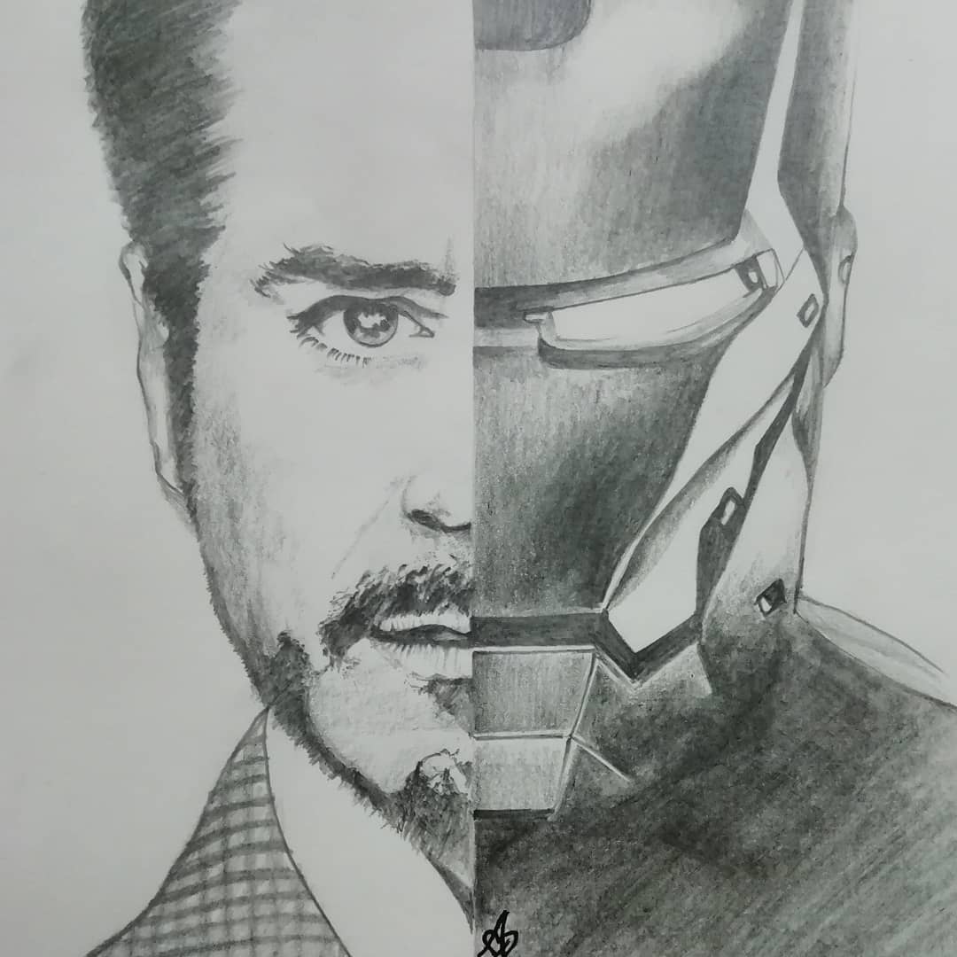 Iron Man Drawing Best - Drawing Skill