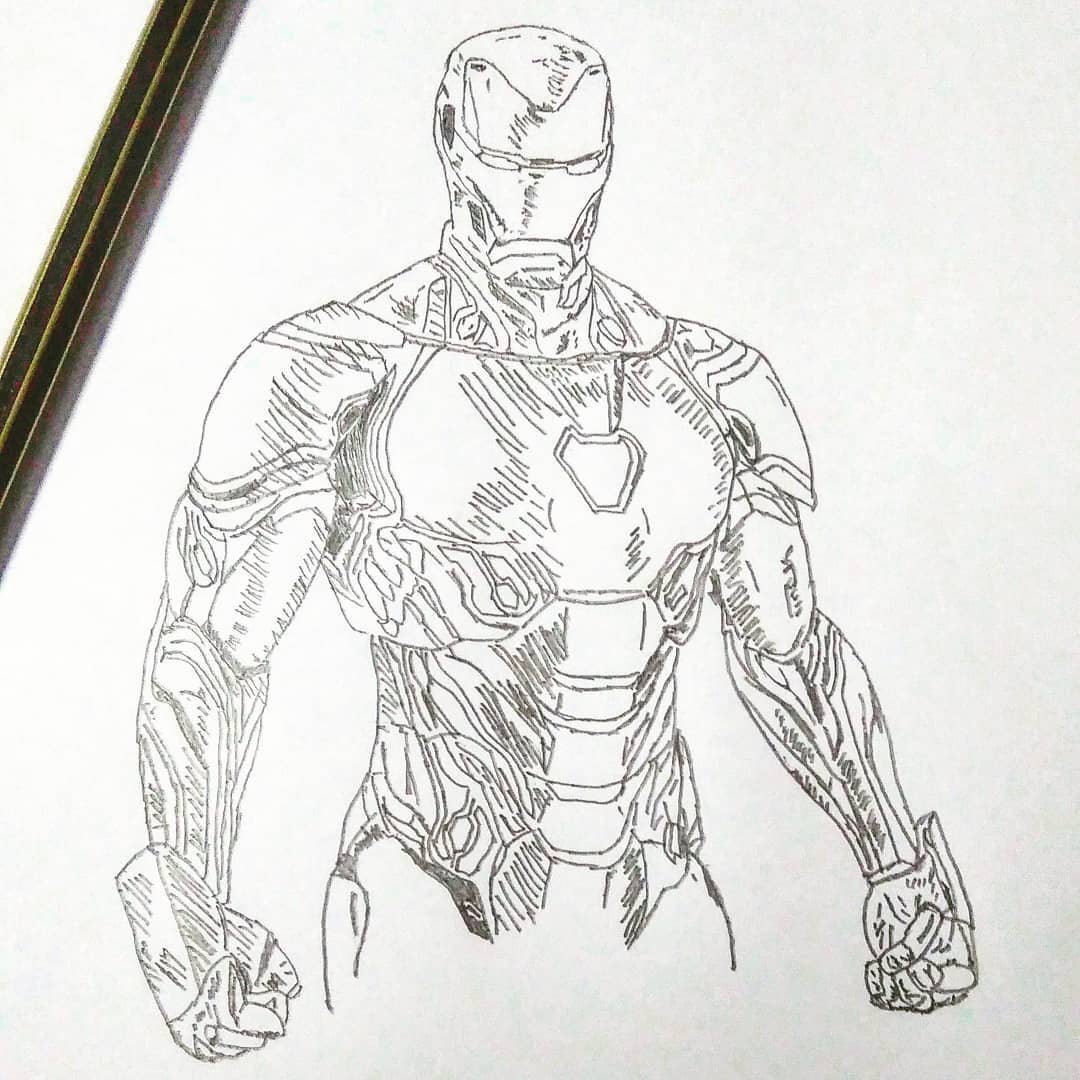 Iron Man Drawing Image