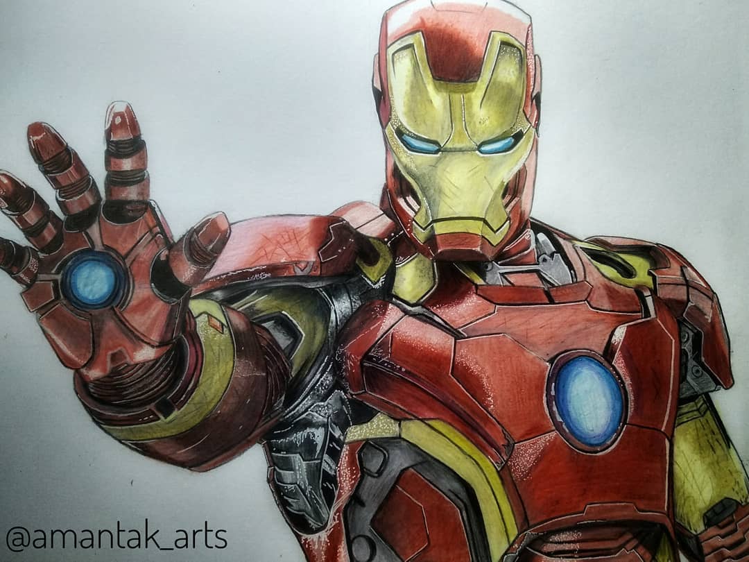 Iron Man Drawing Realistic