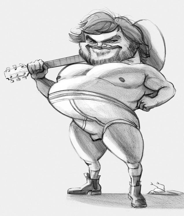 Jack Black Drawing Amazing