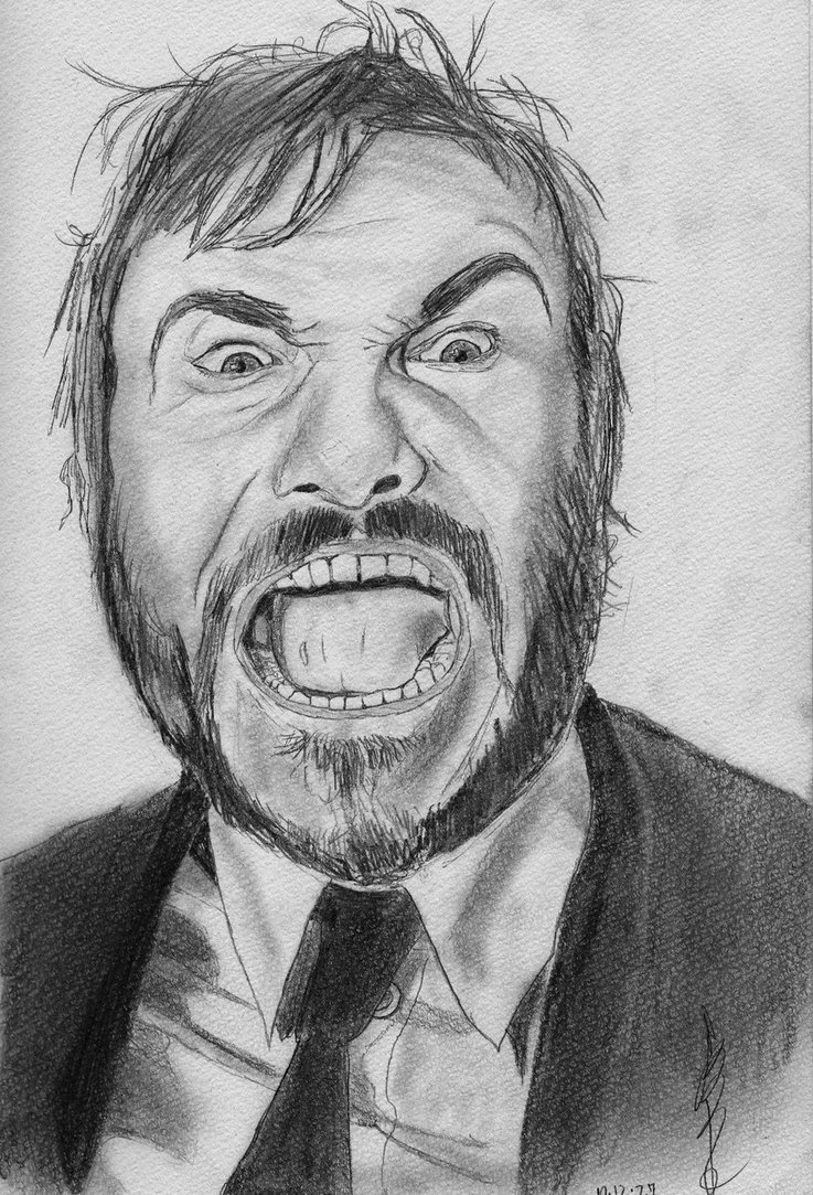 Jack Black Drawing Realistic