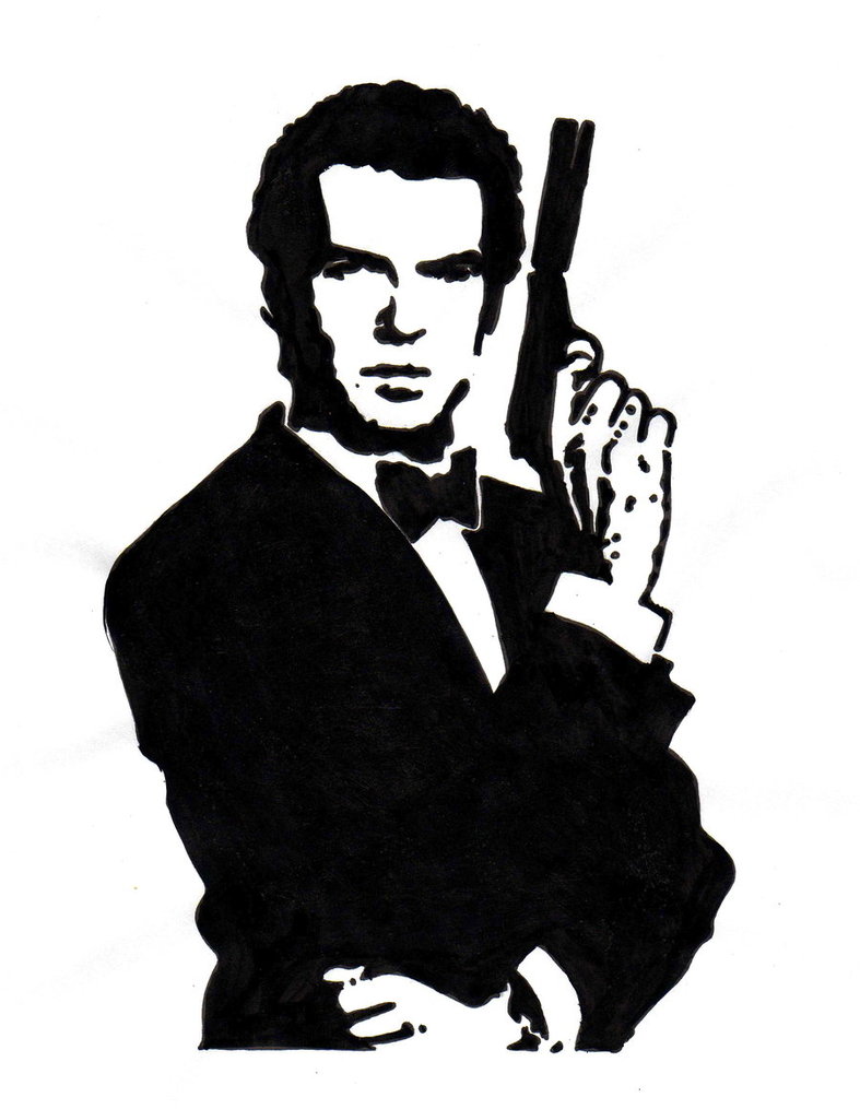 James Bond Art Drawing