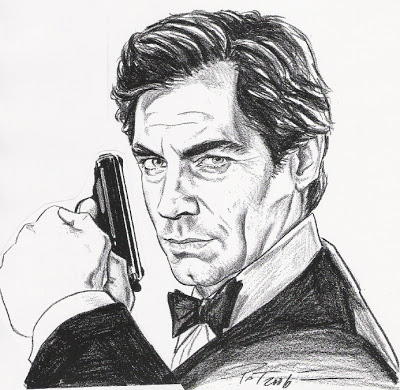 James Bond Drawing Beautiful Art