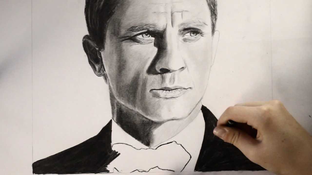 James Bond Drawing Pictures
