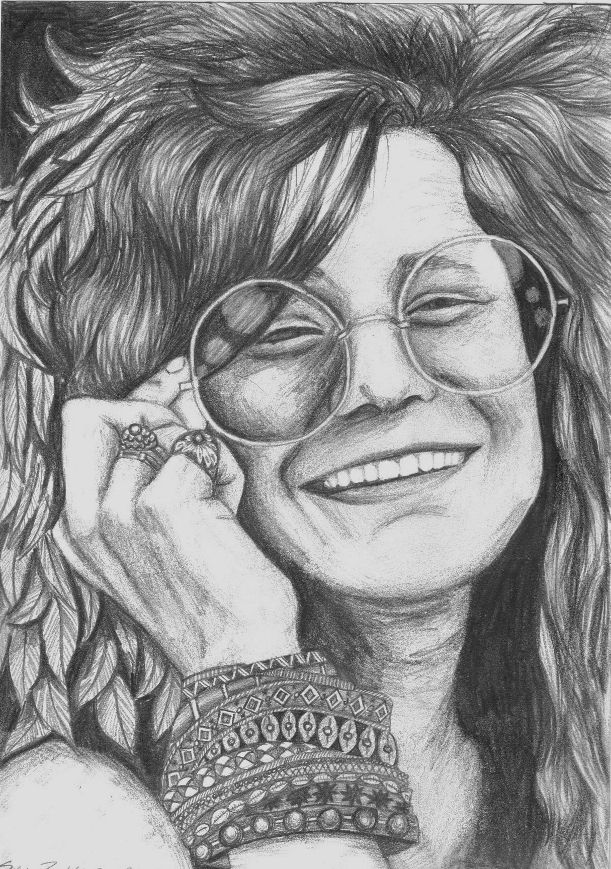 Janis Joplin Drawing Image