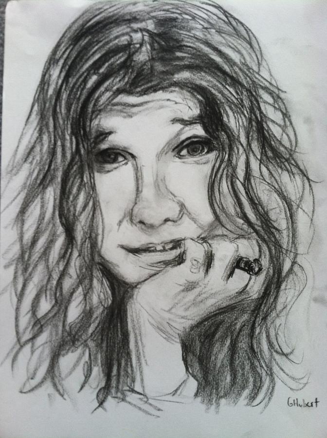 Janis Joplin Drawing Realistic