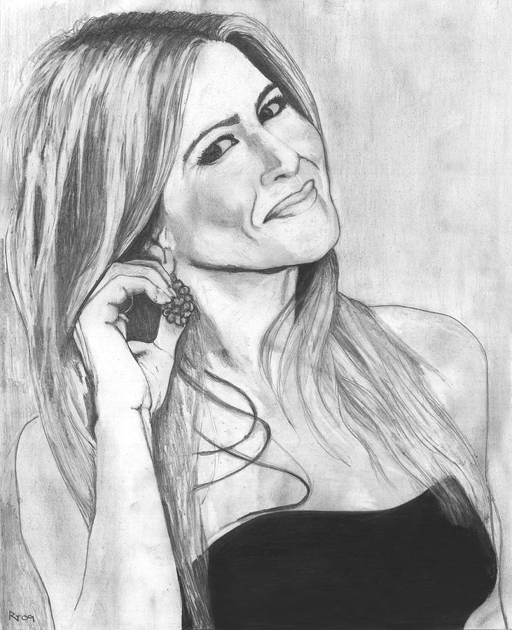 Jennifer Aniston Drawing Art