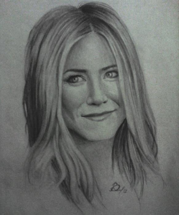 Jennifer Aniston Drawing Pic