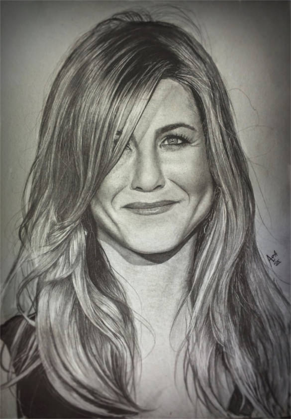 Jennifer Aniston Drawing Picture