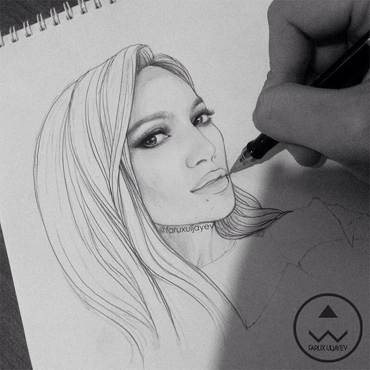 Jennifer Lopez Drawing Photo